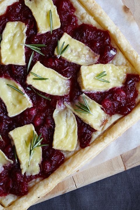 Em Black Friday, put your extra cranberry sauce to good use in this five-ingredient tart, which washes down best with a cocktail or two. Get the recipe on Delish.