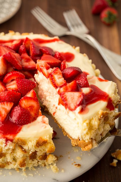 Jordbær Shortcake Cheesecake Recipe