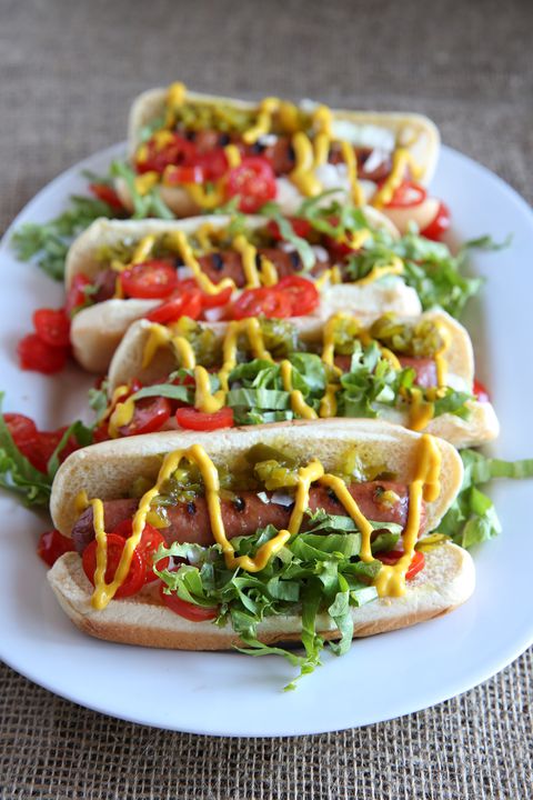Grilled Chicago Dogs Recipe