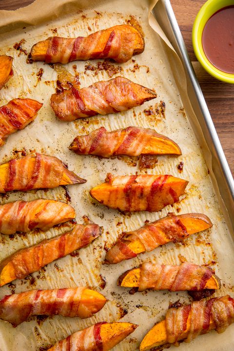 -Bacon Wrapped Sweet Potato Fries Recipe