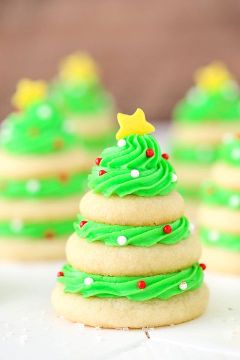 Crăciun Tree Cookie Stacks Vertical