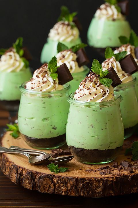 hortelã Chip Cheesecake Mousse