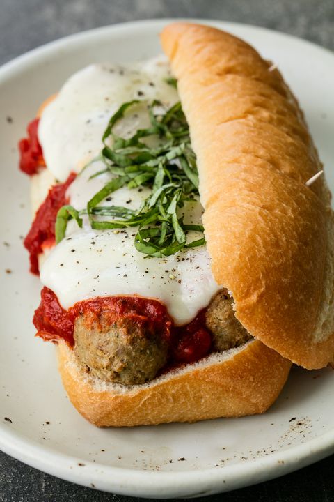 Chicken Parm Meatball Subs Vertical