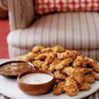 Noi've cut the fat from these irresistibly crispy chicken fingers by baking them in the oven instead of deep frying. 