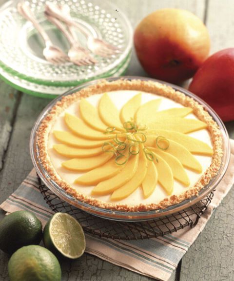 Tropisk Lime and Mango Pie