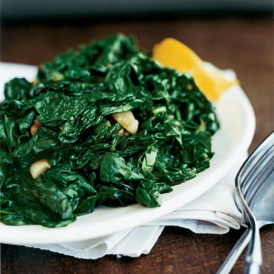 Sauteed Spinach with Garlic and Lemon