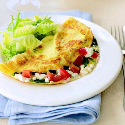 Spinat, Feta and Tomato Omelet - GHK 0508