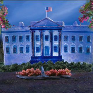 Liz Hickok created this Jell-O depiction of the White House in honor of President Obama's first 100 days in office. 