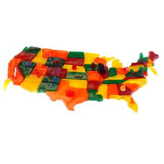Para English jelly creator Bompas & Parr's six-and-a-half-foot-long U.S. map — commissioned by Kraft — they used nearly 80 gallons of Jell-O.