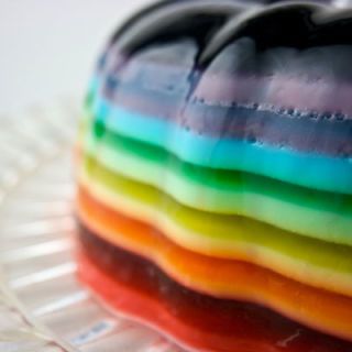 Gaithersburg, MD-based Vi Phan's rainbow-esque dessert looks like a multicolored depiction of the Guggenheim Museum in New York City. For each layer, Phan used one box of Jell-O, except for the red base, which required two boxes of Cherry Jell-O.