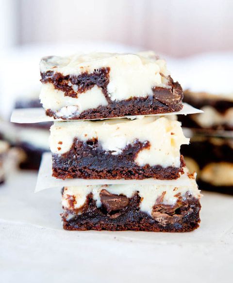бео and dark chocolate cream cheese cake bars