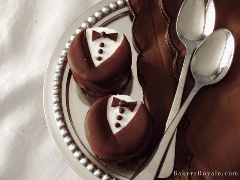 бео chocolate tuxedo cheesecakes