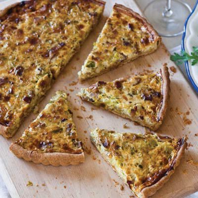 bacon and leek quiche