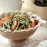 caloroso pear green bean salad