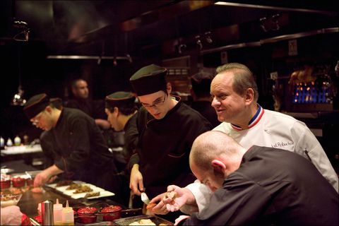 Chef Joel Robuchon opens 'The Mansion' and 'L'Atelier', two new restaurants at the MGM Grand in Las Vegas, United States on October 27th, 2005.