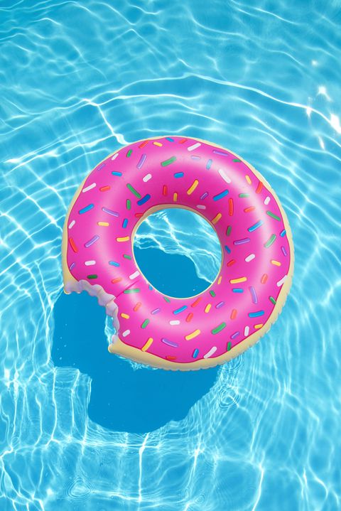 Jordbær Donut Pool Float