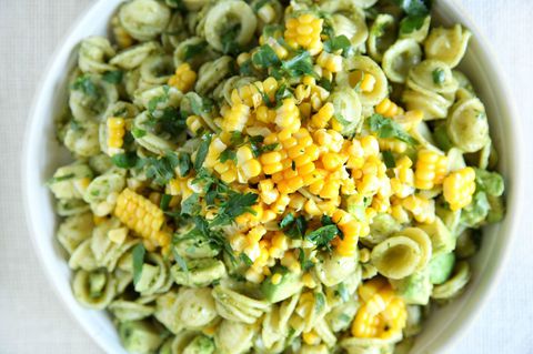 Avocado-Pesto Pasta Salad with Corn Recipe