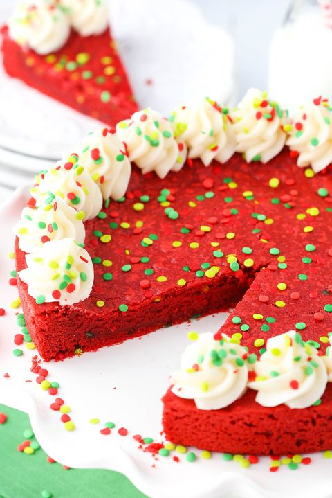 rød Velvet Cookie Cake Recipe
