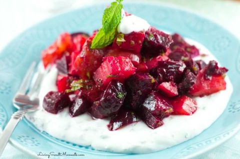 Assado Beet Salad with Mint Yogurt