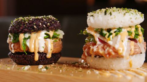 Sushi Burger Horizontal Pair