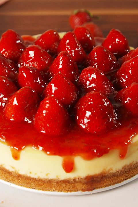 Jordbær Cheesecake Vertical