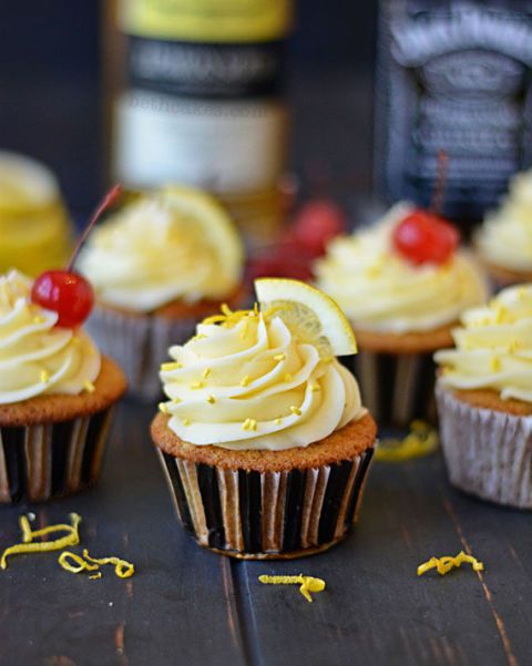whisky sour cupcakes