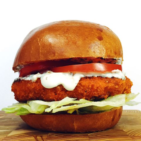 Bivol Chicken Burger with Blue Cheese Ranch Recipe